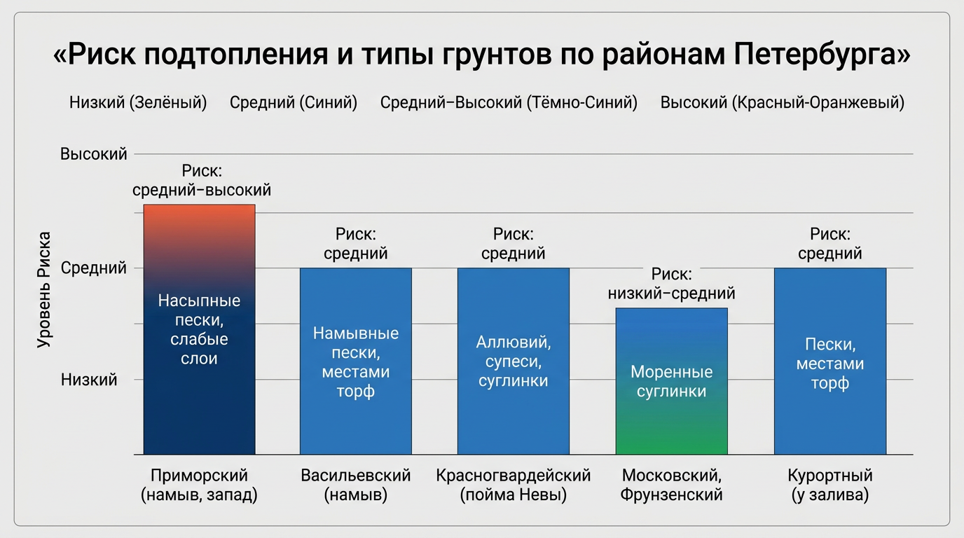 Риск подтопления